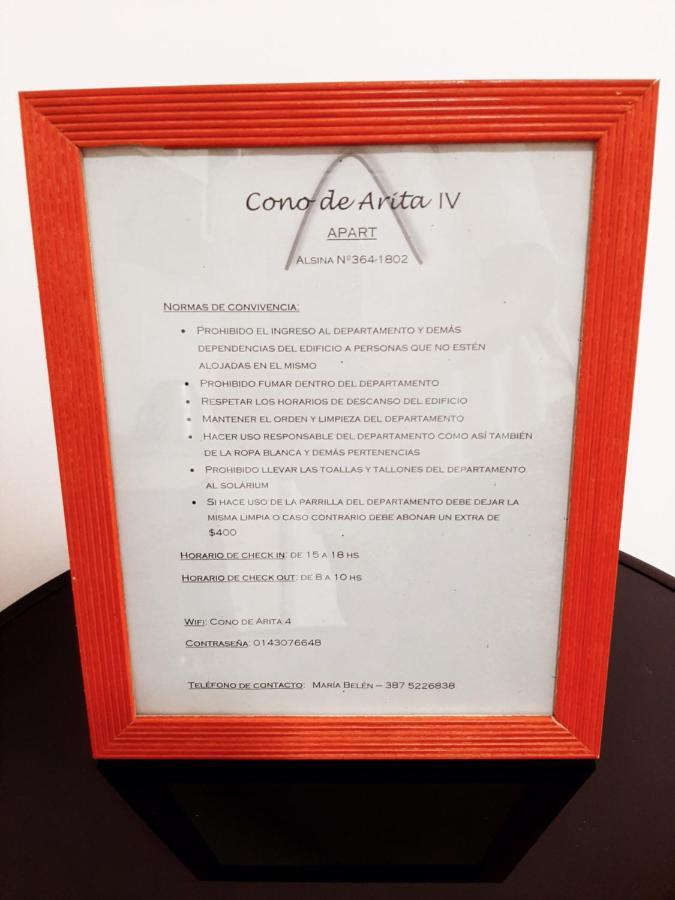 Cono De Arita Apartment Salta Ngoại thất bức ảnh