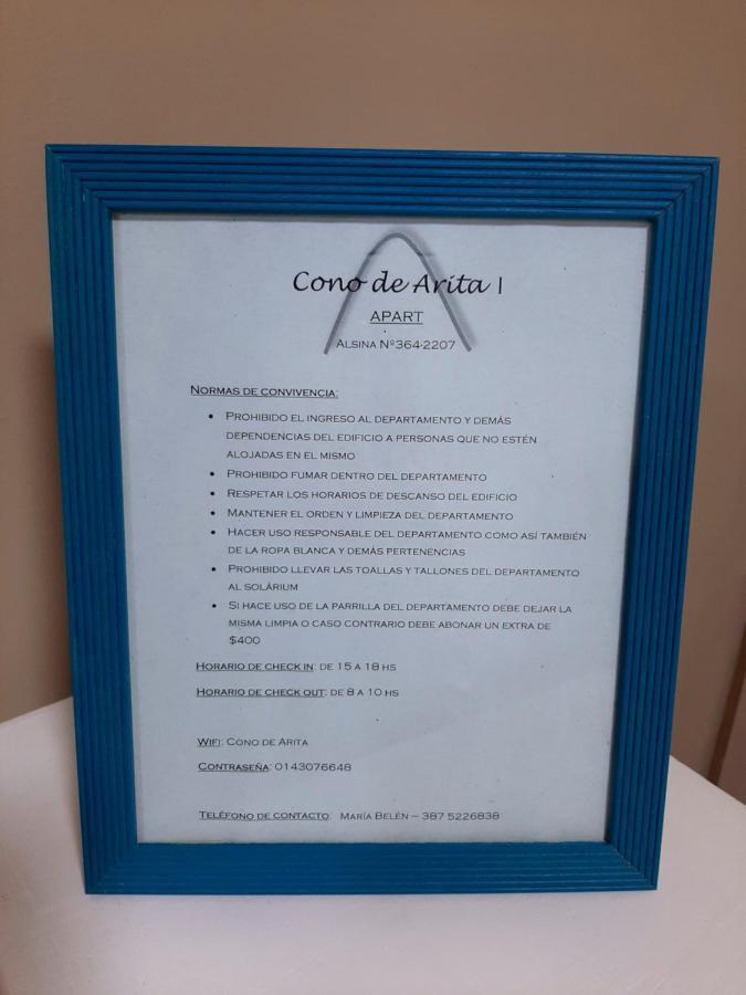 Cono De Arita Apartment Salta Ngoại thất bức ảnh